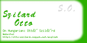 szilard otto business card